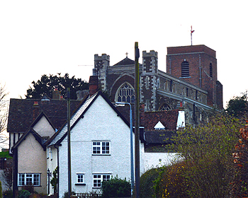 The church seen from Church Street March 2014